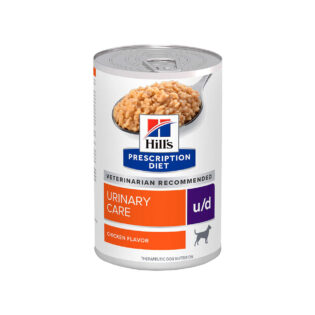 Ração Úmida Hill's Prescription Diet Lata u/d Cuidado Urinário para Cães Adultos - 370 g Frango Cereais 370 g
