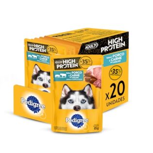 Pack Ração Úmida Pedigree High Protein Cães Adultos