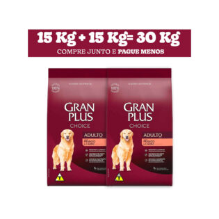 Ração GranPlus Choice Frango e Carne para Cães Adultos Frango 30 kg