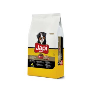 Ração Seca Japi Plus Carne e Ossinhos para Cães Adultos Carne 20 kg