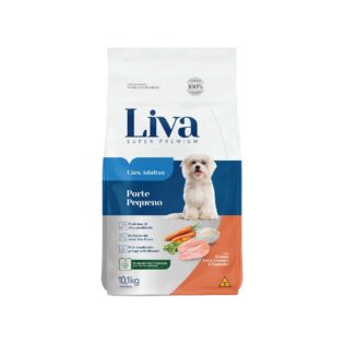 Ração Seca Liva Super Premium para Cães Adultos de Raças Pequenas Frango Vegetais 10