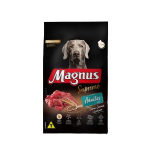 Ração Seca Magnus Supreme Carne Cereais e Linhaça para Cães Adultos Carne Cereais 15 kg