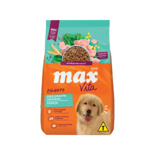 Ração Seca Total Max Dog Vita Crescimento Saudável Frango para Cães Filhotes Frango Cereais 10