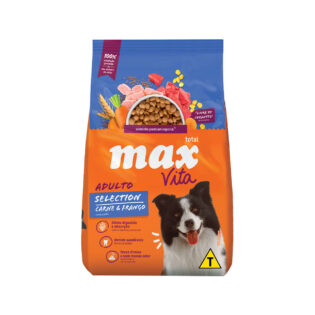 Ração Seca Total Max Dog Vita Selection Carne & Frango para Cães Adultos Frango Vegetais 10