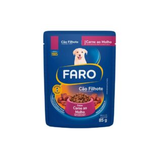 Ração Úmida Faro Carne ao Molho para Cães Filhotes Carne 85 g