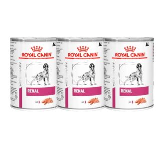 Kit 3 un. Ração Úmida Royal Canin Veterinary Renal Cães Adultos 410g  410 g
