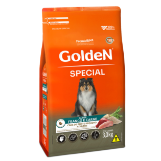 Ração Golden Special Cães Adultos Porte Pequeno Frango e Carne Carne Frango 3 kg