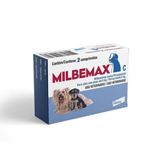 Vermífugo Milbemax para Cães até 5 Kg - 2 Comprimidos  5 kg