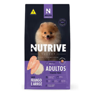 Ração Cães Nutrive Select Adultos Pequeno porte Frango e Arroz Frango Arroz 10