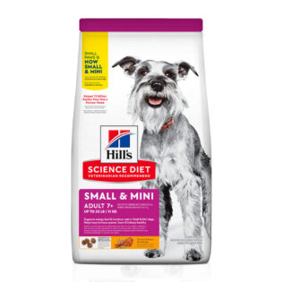 Ração Seca Hill's Science Diet para Cães Adultos 7+ Sênior Raças Minis e Pequenas Frango Cereais 7