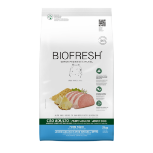 Ração Seca Biofresh Lombo e Abacaxi para Cães Porte Médio Carne 3 kg