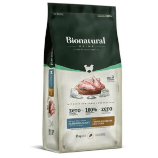 Ração Seca Bionatural Prime Light Frango para Cães Castrados Porte Médio e Grande Frango 15 kg