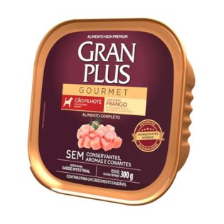 Ração Úmida GranPlus Gourmet Para Cães Filhotes Patê Frango 300g  300 g