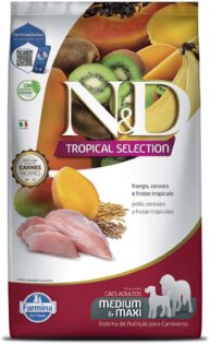 Farmina N&D Tropical para Cães Adultos de Raças Médias e Grandes Sabor Frango